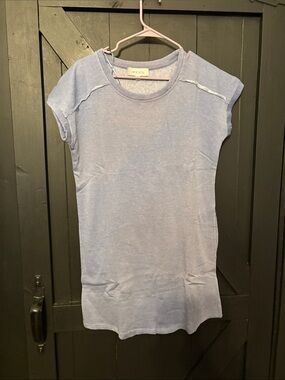 Hippie Rose Pale Blue Short Sleeve Tunic